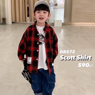 DB572 เสื้อเชิ้ตลายสก็อต Scott Shirt