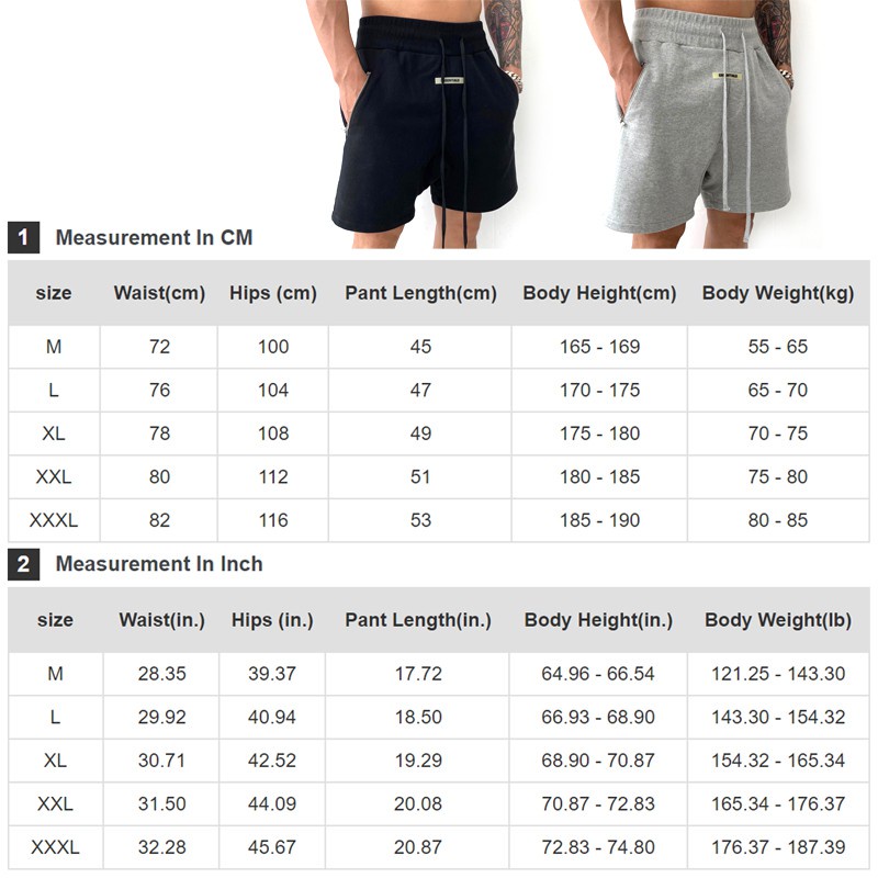 Essentials กางเกงกีฬา ขาสั้น ผู้ชาย ผ้าฝ้าย ใส่สบาย กางเกงลําลอง พร้อมกระเป๋าซิป