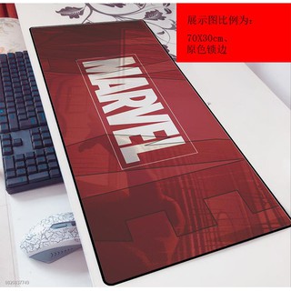 แผ่นรองคีย์บอร์ด﹍Marvel logo cartoon game 3mm mouse pad ขนาดใหญ่ 90x40 อะนิเมะแล็ปท็อปแป้นพิมพ์การปรับแต่ง