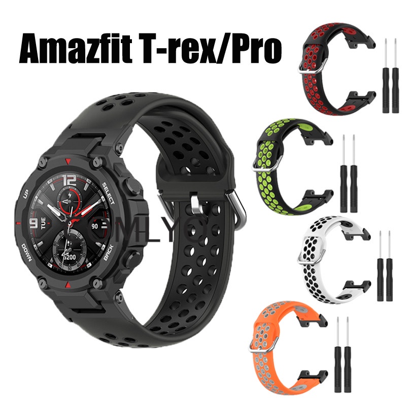 สายนาฬิกาข้อมือซิลิโคน แบบเปลี่ยน สําหรับ Amazfit T-Rex Pro
