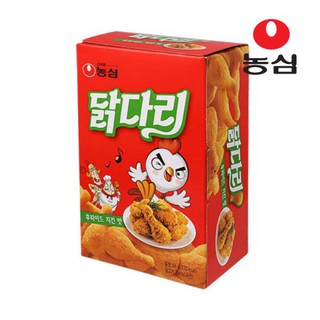 dakdari fried chicken mat nongshim brand 66g. ขนมขาไก่เกาหลีรสไก่ทอด 농심 닭다리 후라이드 치킨 맛