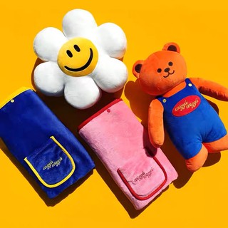Wigglewiggle 🌸 cushion blanket 🧡  หมอน ดอกเดซี่ น้องหมี