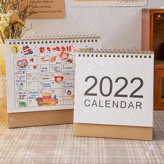 ปฏิทินตั้งโต๊ะ 2022แพลนเนอร์ ไดอารี่ calendar กระดาษโน้ตน่ารัก บันทึกพกพาสำนักงาน  ตกแต่ง ของแจก ของขวัญ ปีใหม่ Ins