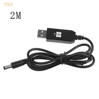 Yxa Usb Dc 5V To 12V 2.1X5.5มม.Male Step Up อะแดปเตอร์สายเคเบิ้ลสําหรับสายไฟ Led