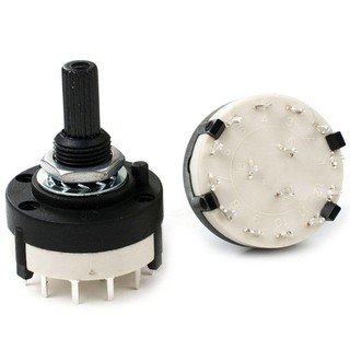 RS26 Rotary Multi-way Switch Selector 2P6T 3P4T 4P3T สวิตซ์หมุนเลือกตำแหน่ง