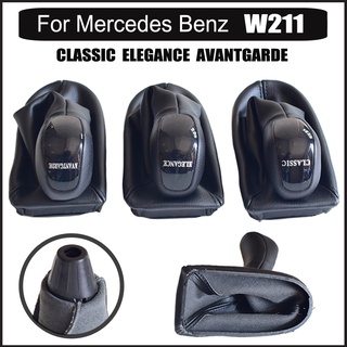 ปลอกหนังหุ้มคันเกียร์รถยนต์ ความเร็วอัตโนมัติ สําหรับ Mercedes Benz W211