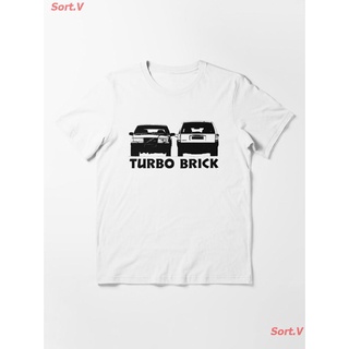 เสื้อแฟชั่นผญ2022 อื่นๆ CAR Volvo Turbo Brick 740 Essential T-Shirt เสื้อยืดพิมพ์ลาย เสื้อยืดโลโก้รถ