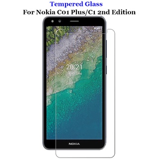 ฟิล์มกระจกนิรภัยกันรอยหน้าจอ 9H 2.5D สําหรับ Nokia C01 Plus / C1 2Nd Edition 5.45"