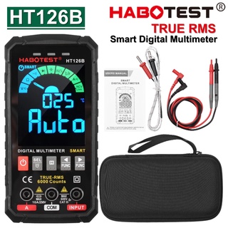 HABOTEST รุ่น HT126B True Rms Ac/Dc 600V 10A โวลต์มิเตอร์แอมมิเตอร์