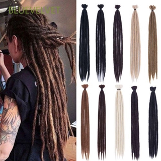 BLUEVELVET Dreadlocks Soft Cosplay Wig Reggae Braiding Handmade Hair Extension