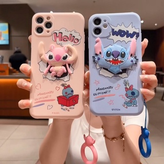 เคสโทรศัพท์มือถือนิ่ม ลาย Stitch พร้อมแหวนนิ้ว สําหรับ Xiomi Poco X3 ncf 11 Lite 11T 10T Redmi 10C 9T 9A Note 12 11 9 8 9S 10 Pro