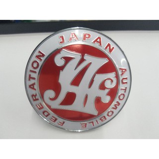 Logo Japan ติดกระจันหน้า สี แดง