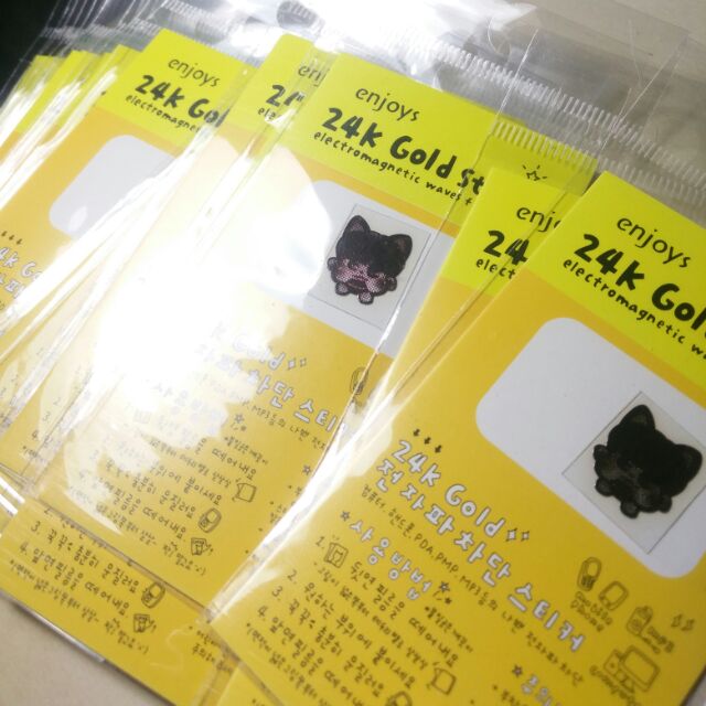 24k gold sticker