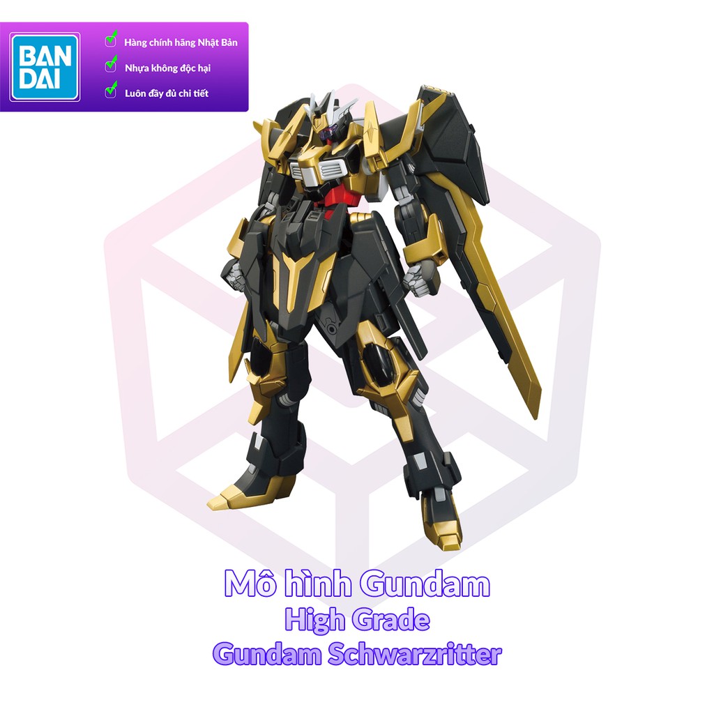 Gundam Model Bandai HG 055 Gundam Schwarzritter 1 /144 Build Fighters [GDB ] [BHG ]
