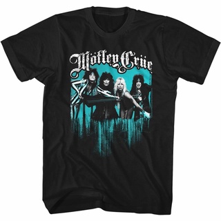 T-shirt  เสื้อยืด ลาย Motley Crue Just Go Away สีดํา สําหรับผู้ใหญ่S-5XL