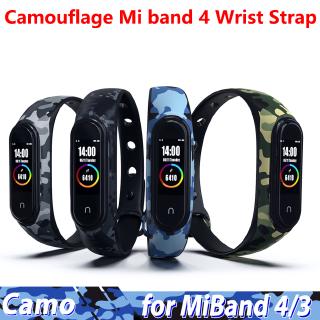 สายนาฬิกาข้อมือซิลิโคนสำหรับ Xiaomi Mi Band 4 3 Strap