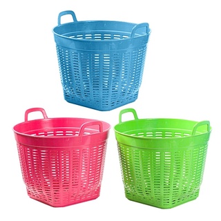 เข่งพลาสติก BIG ONE เบอร์ 6 สีคละสี เบอร์ 6 ถังพลาสติก Plastic basket BIG ONE No. 6 Mixed color No. 6