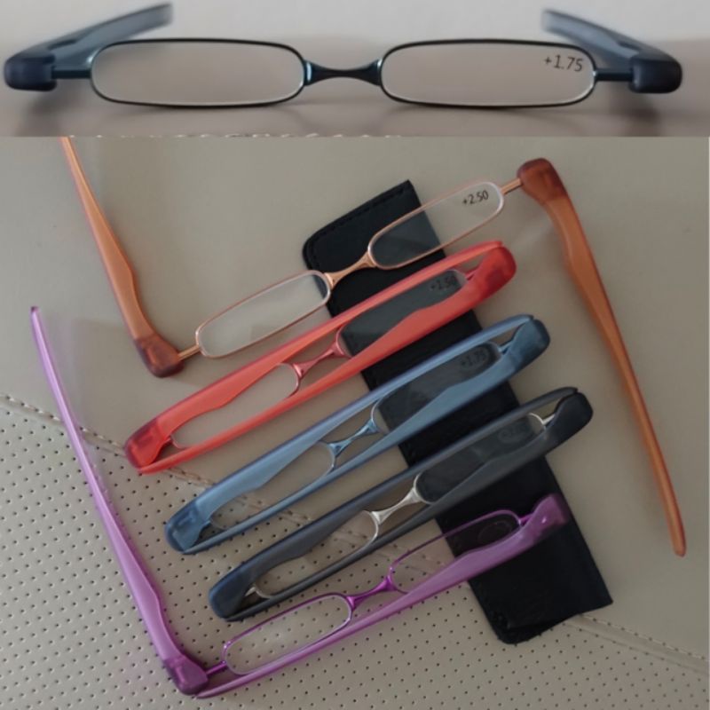 Frames & Glasses 359 บาท แว่นตาอ่านหนังสือ ขาหมุน360พับได้ แว่นสายตายาว แว่นตา Podreader S พร้อมซอง Fashion Accessories