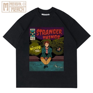 เสื้อยืด พิมพ์ลายภาพยนต์ Stranger THINGS TUMBLER TEE - TSHIRT VINTAGE OVERSIZE สีดํา สําหรับผู้ใหญ่ 24S