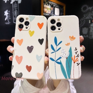 เคสโทรศัพท์มือถือ Realme C11 2021 C21 C25 C20 C15 C12 C21Y 5 5S 5i 6i C17 7i C1 C2 C3 C3i C25S C20A realme Narzo 20 10 10A 20A 30A Simple and Fresh Heart-shaped Pattern Full Cover Phone Case