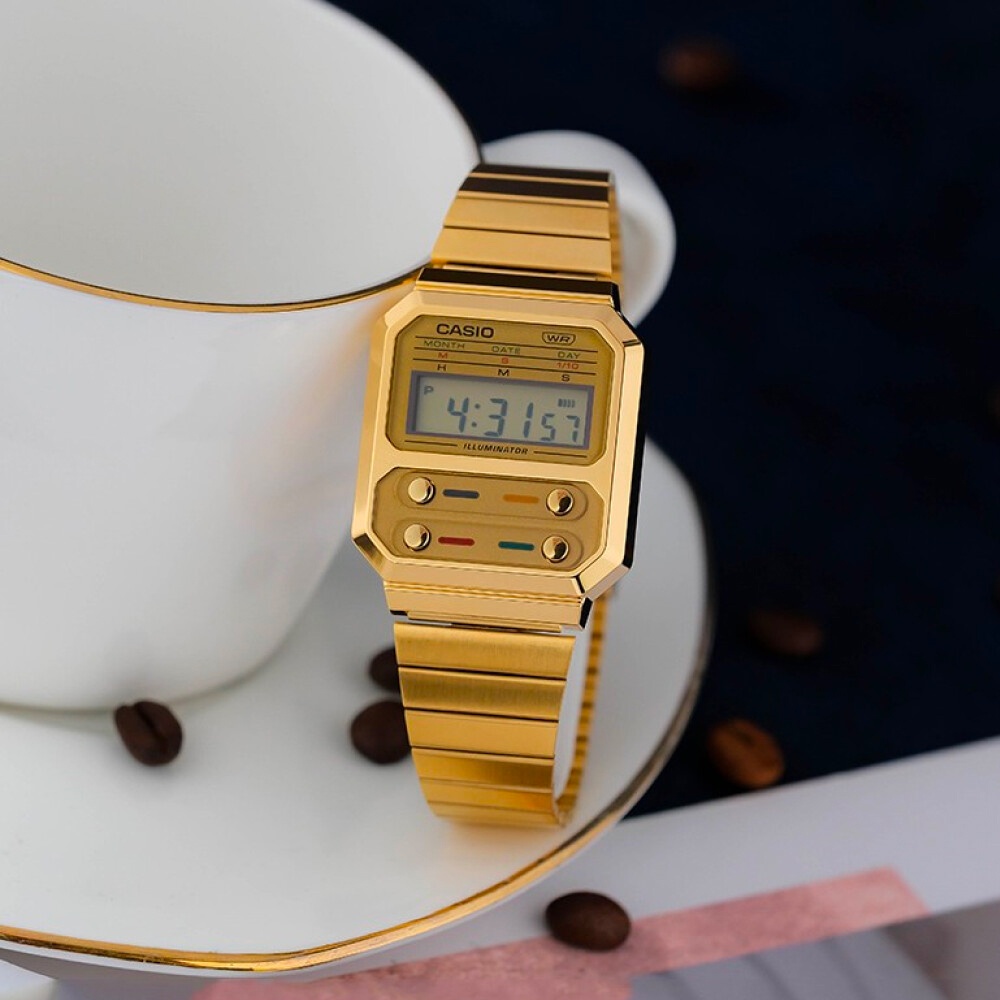 นาฬิกา CASIO RETRO SERIES รุ่น A100WE-1A / A100WEG-9A / A100WEGG-1A / A100WEL-1A / A100WEF / A120WE