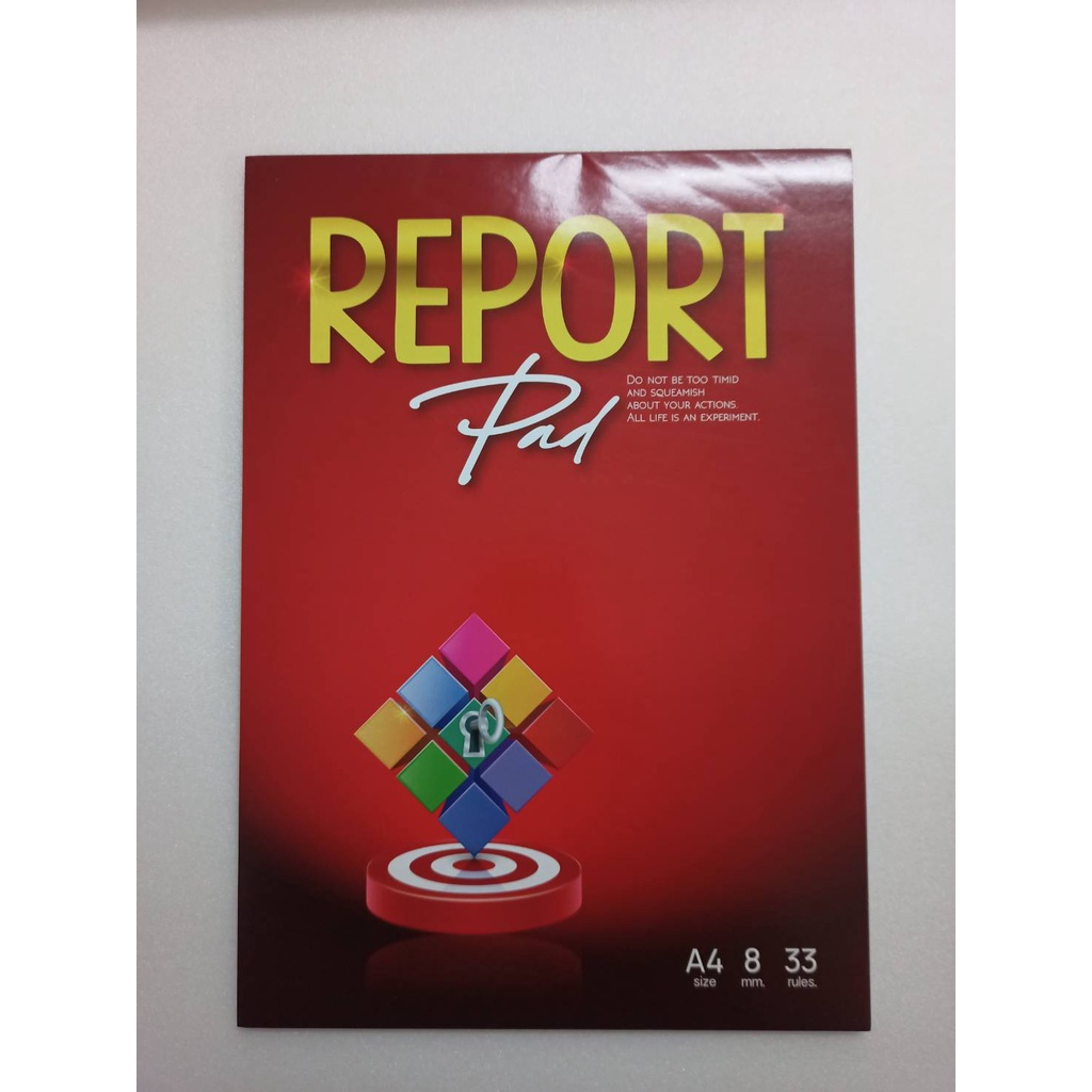 (KTS)สมุดรายงาน Mayflower Report - RA 4702  70แกรม 50 แผ่น คละสี คละลาย