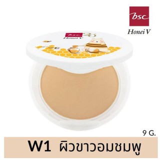 🔥โปรค่าส่ง25บาท🔥HONEI V BSC SWEET HONEI BEAR UV WHITENING POWDER CAKE  ฮันนี่ วี บีเอสซี สวีทฮันนี่ แบร์ ยูวี