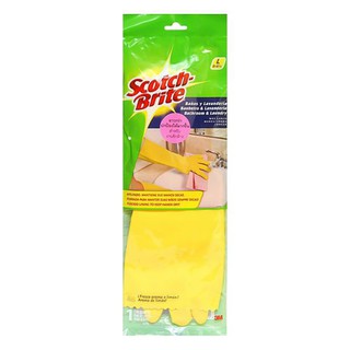 🔥ของแท้!! SCOTCH BRITE ถุงมือสำหรับงานซักล้าง รุ่น XN002025304 อุปกรณ์เบ็ดเตล็ดในครัวอื่นๆ ห้องครัวและห้องอาหาร