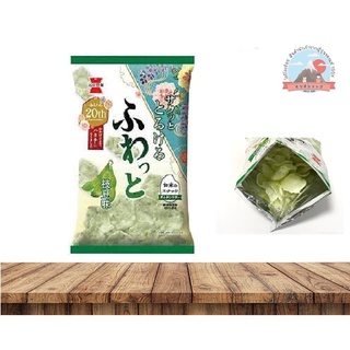 IWATSUKA SEIKA ข้าวเกรียบ รสถั่วแระ ขนาด 41 g. 岩塚製菓 ふわっと枝豆味 41 g.