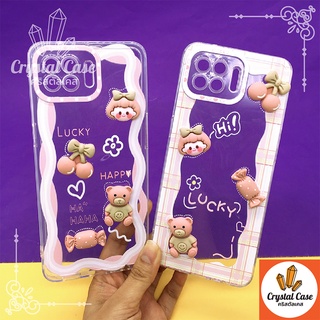 เคสมือถือนิ่มใสกันกล้อง ซิลิโคน ViVo V21 Y15s Y17 Y20 Y21 Y91 Y95 C21y TPU ติดการ์ตูนน่ารัก