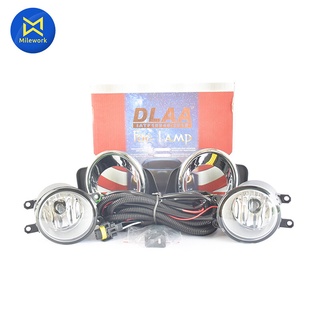 ไฟสปอร์ตไลท์กันชน CAMRY 2009-2011 AHV40  (L/R)พร้อมเบ้า(ชุบ) DLAA (TY-495W)