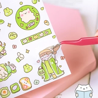 ที่คีบสติ๊กเกอร์ รุ่นหัวโค้ง ⭐️ Sticker Tweezers ที่คีบสติกเกอร์ ปลายแหลม mimisplan