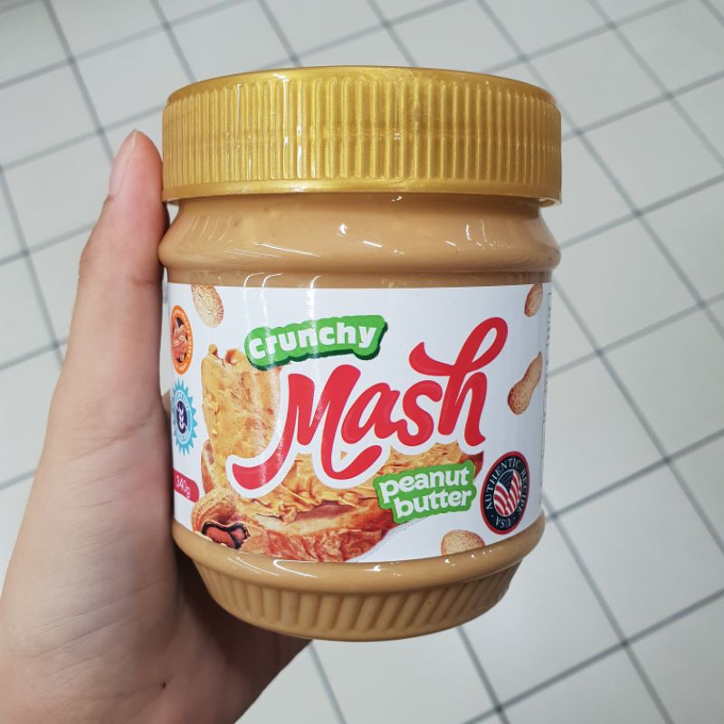 Mash Crunchy Peanut Butter 340g. Shopee Thailand