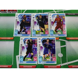 Match Attax 21/22 On Demand ใบพิเศษชุดที่ 7 ใบที่ 31-35