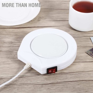 เครื่องทําความอุ่นถ้วยกาแฟนมแผ่นไฟฟ้าสีขาว 110 V ปลั๊ก Us
