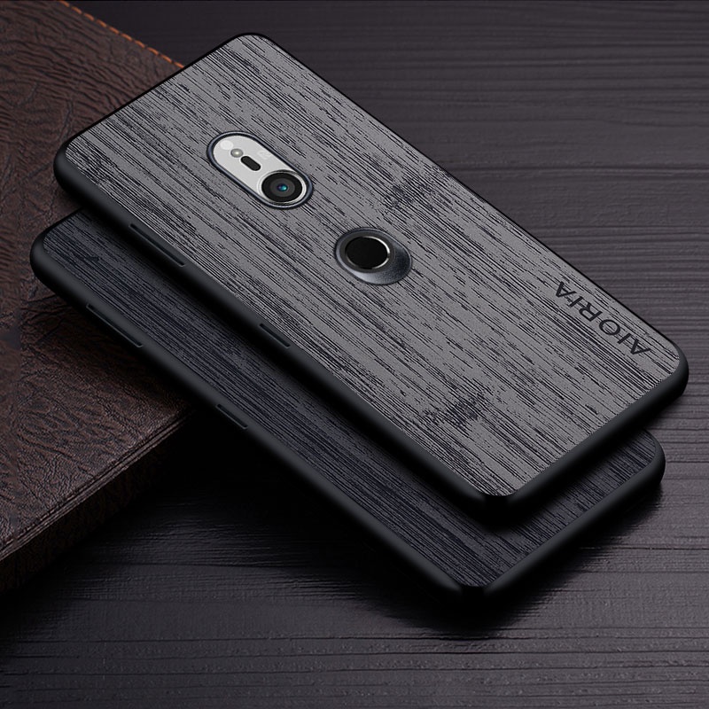 เคสสําหรับ Sony Xperia XZ3 funda รูปแบบไม้ไม้ไผ่หนังฝาครอบโทรศัพท์หรูหรา coque สําหรับ sony xperia xz3 กรณี capa