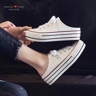*เช็คของก่อนกดสั่ง* รองเท้าผ้าใบเปิดส้น r155