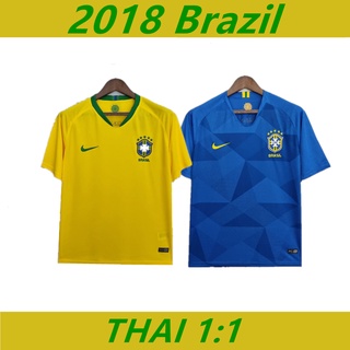 เสื้อกีฬาแขนสั้น ลายทีมชาติฟุตบอล Brazil 1819 ชุดเหย้า