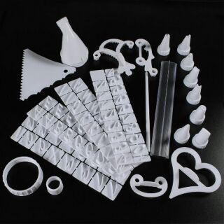 100 อุปกรณ์ ชุดตกแต่ง เค้ก ( 100 Pieces Cake Decorating Kit )