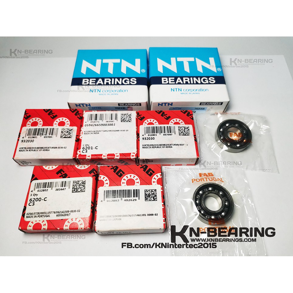 ชุดลูกปืน wave110i เวฟ110i  ปี 2009-2020 ตลับลูกปืนชุดเครื่อง ข้อเหวี่ยง กดคลัตซ์ แคม เกียร์ ลูกปืนรอบจัด 110i