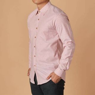 เสื้อเชิ้ต Oxford สีพีช PEACH