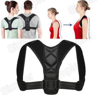 Posture Corrector เข็มขัดพยุงหลังแก้ไขท่าทาง สายรัดปรับระดับได้เพื่อปรับปรุงท่าที่ไม่ดีของแผ่นหลัง Simpler