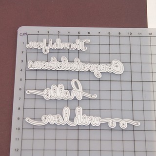 ❤❤Thank You Cutting Dies Stencil  Scrapbooking Embossing Album Paper Card Craft