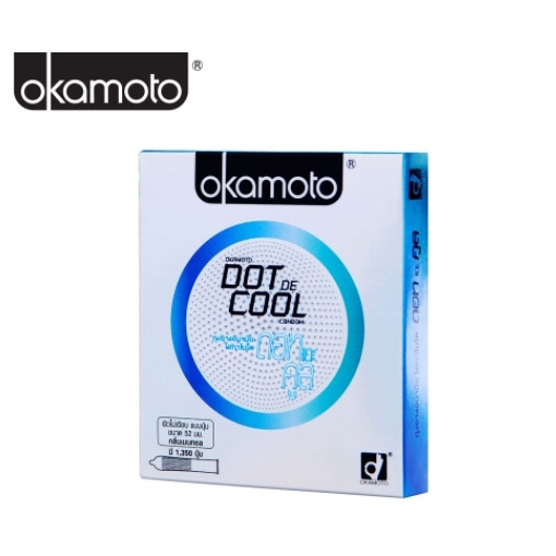 Okamoto ถุงยางอนามัย โอกาโมโต ดอท เดะ คูล x 1