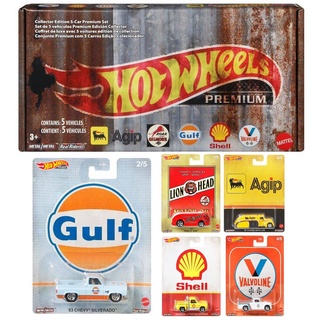 Hotwheels Premium ล้อยาง Vintage Oil GRM16 ลิขสิทธิ์แท้ ครบชุด(5คัน) HW