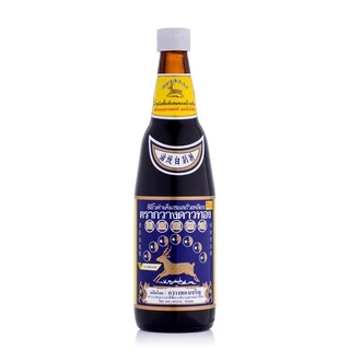 ขายดี !! ซีอิ๊วดำเค็มชั้นพิเศษ ตรากวางดาวทอง ซีอิ๊วเค็ม เจ ( Premium soy sauce Kwangdaothong )
