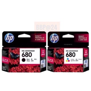 Hp680 Black Hp680 Color สำหรับ Printer : HP DeskJet Ink Advantage 1115/ 2135 AIO/ 3635 AIO/ 3855/ 4535/ 4675/ 3775