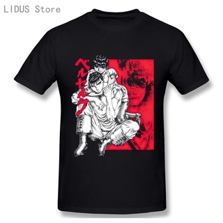 [COD]เสื้อยืดแขนสั้น พิมพ์ลายมังงะ Guts Casca Berserk แฟชั่นสําหรับผู้ชายS-5XL