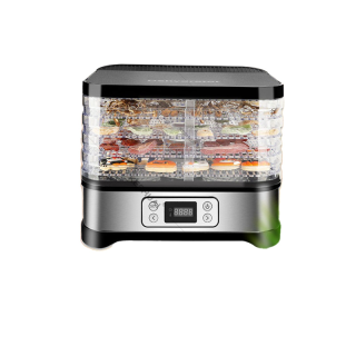 KESHUAI เครื่องอบผลไม้แห้ง Food Dehydrator 5ชั้น เครื่องอบอาหาร เครื่องถนอมอาหาร ด้วยลมร้อน ตั้งเวลาได้ อบผลไม้แห้ง