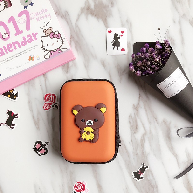 การ์ตูนหูฟังถุงเก็บกรณีการ์ดหน่วยความจำหูแผ่นออแกไนเซอร์อุปกรณ์เสริมหูฟัง - รูปที่ 5